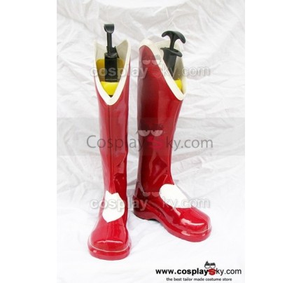 The King Of Fighters Athena Asamiya Cosplay Boots Red