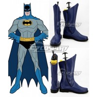 DC Comics Batman Bruce Wayne Blue Shoes Cosplay Boots