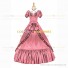 Reenactment Victorian Scarlett O'Hara Rococo Pink Ball Gown Dress