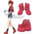 Cells At Work Erythrocite Red Blood Cell Orange Red Cosplay Shoes