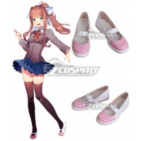 Doki Doki Literature Club! Monica White Cosplay Shoes