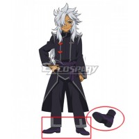 Future Card Buddyfight Rouga Aragami Black Purple Shoes Cosplay Boots