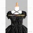 Black Gothic Lolita Dress Punk Lolita Criss-cross Tiered Bow Dress