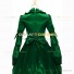 Retro Renaissance Style Pagoda Sleeves Prom Ball Gown Green Dress