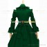 Marie Antoinette Reenactment Lolita Green Ruffle Evening Ball Gown Dress