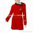 Star Trek TOS Cosplay Costume Red Dress Uniform