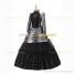 Gothic Victorian Marie Antoinette Theater Layered Evening Gown Silver Dress