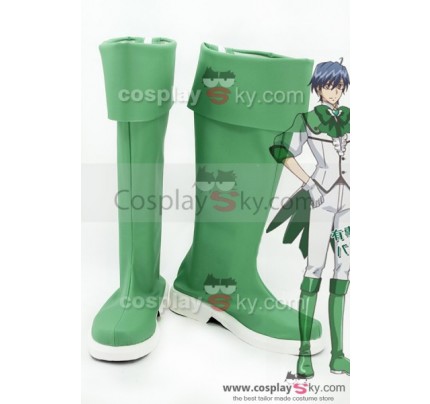 Cute High Earth Defense Club LOVE! Defense Club Atsushi Kinugawa Light Green Boots Cosplay Shoes