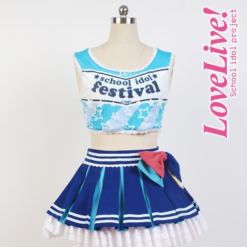 Love Live Umi Sonoda Cheerleading Uniform Cosplay Costume