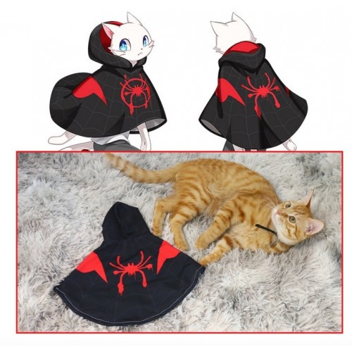 Spider Man Far From Home Peter Parker Spiderman Black Cat Costume Pet Costume