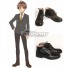 The Ryuo's Work Is Never Done! Ryuoh No Oshigoto! Yaichi Kuzuryu Black Cosplay Shoes