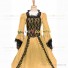 Marie Antoinette Renaissance Period Reenactment Yellow Lace Dress Ball Gown