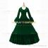 Southern Belle Retro Gothic Lolita Falbala Evening Ball Gown Green Dress