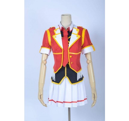 Love Live SR Card Rin Hoshizora Red Cosplay Costume