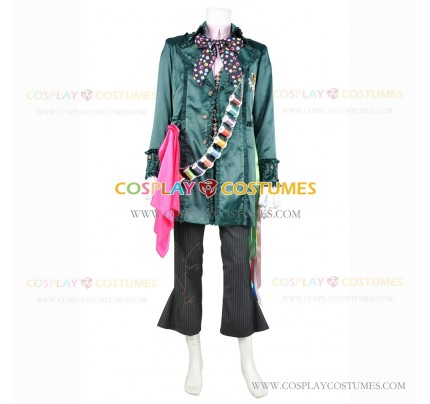 Alice in Wonderland Alice Through the Looking Glass Mad Hatter Cosplay Costume