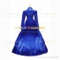 Victorian Gothic Lolita Reenactment Rococo Southern Belle Blue Ball Gown Dress