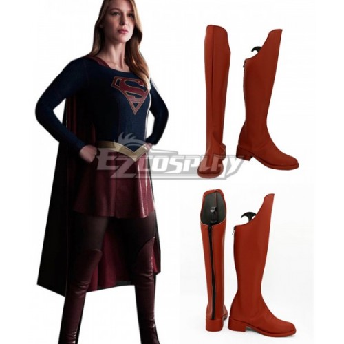 DC Comics The Flash Supergirl Supergirl Red Shoes Cosplay Boots