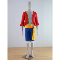 One Piece Monkey D. Luffy (Two Years Later) Cosplay Costume