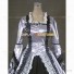 Marie Antoinette Royal Queen Renaissance Dress Evening Gown Prom Silver