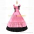 Vintage Gothic Lolita Victorian 18th Century Pink Ruffles Evening Ball Gown Dress