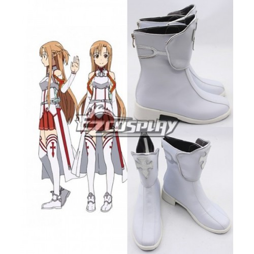 Sword Art Online Asuna White New Version Cosplay Shoes