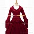 Southern Belle Retro Gothic Lolita Falbala Evening Ball Gown Red Dress