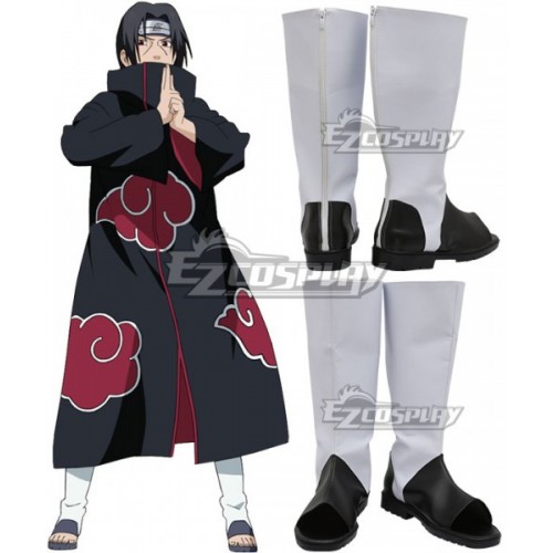 Naruto Uchiha Itachi White Shoes Cosplay Boots