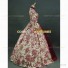 Deluxe Victorian Style Faire Queen Floral Gown Dress Beige