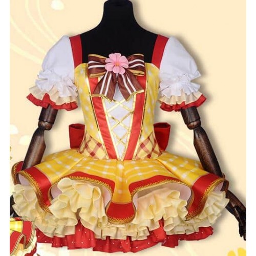 Love Live School Idol Festival Rin Hoshizora Flower Bouquet Ver Cosplay Costume