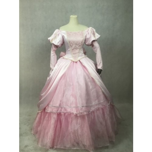 The Little Mermaid Princess Ariel Pink Dress Cosplay Costume
