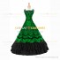 Romantic Southern Belle Marie Antoinette Theater Steampunk Ball Gown Green Dress