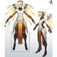 Overwatch OW Mercy Angela Ziegler Shoes Cosplay Boots