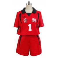 Haikyuu Tetsuro Kuro Nekoma High School Sports Uniform Cosplay Costume