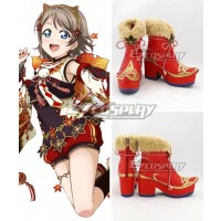 Love Live!Sunshine Maple Leafs Kanan Matsuura Hanamaru Kunikida Sakurauchi Riko Takami Chika Ruby Kurosawa Mari Ohara Red Cosplay Shoes