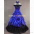 Southern Belle Civil War Formal Reenactment Stage Dress Costume Royal Blue