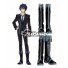 Black Bullet Satomi Rentaro Black And Silver Shoes Cosplay Boots