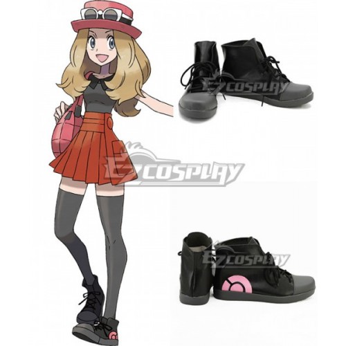 Pokémon XY Pokemon Pocket Monster Serena Black Cosplay Shoes