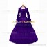 Gothic Lolita Victorian Rococo Stage Long Luxury Dark Purple Dress Ball Gown