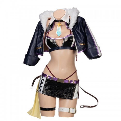 Fate Grand Order Mash Kyrielight Racing Cosplay Costume