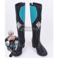 Idolish 7 Tenn Kujo Black Blue Shoes Cosplay Boots