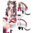 Fate Grand Order Valentines Maid Rin Tohsaka White Red Shoes Cosplay Boots