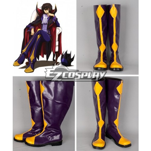 Code Geass Lelouch Zero Cosplay Boots