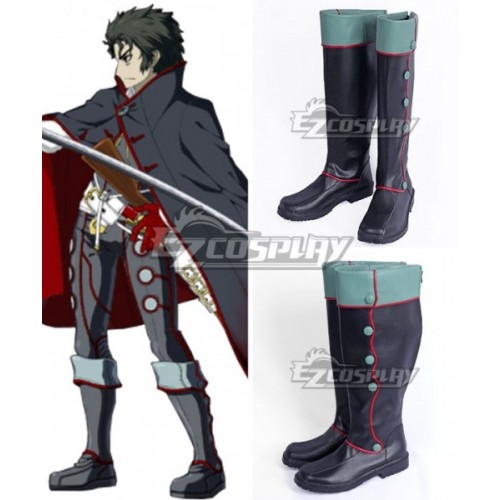 Fate Grand Order Berserker Hijikata Toshizou Black Green Cosplay Boots