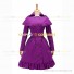 Classic Victorian Gothic Cape Coat Reenactment Dark Purple Dress