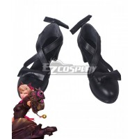 Overwatch OW Black Cat Dva Hana Song Skin Black Cosplay Shoes