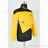 Sciences Costume for Star Trek TNG Cosplay Yellow Shirt