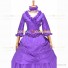 Medieval Renaissance Lolita Princess Ruffled Light Purple Ball Gown Dress