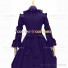 Marie Antoinette Reenactment Lolita Purple Ruffle Evening Ball Gown Dress