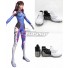 Overwatch OW D.Va DVa Hana Song Black White Cosplay Shoes