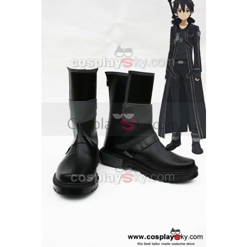 Sword Art Online Kazuto Kirigaya Cosplay Shoes Boots Custom Made